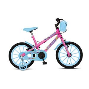 BICICLETA COLLI AURORA FEST ARO 16 FEMININO ROSA NEON