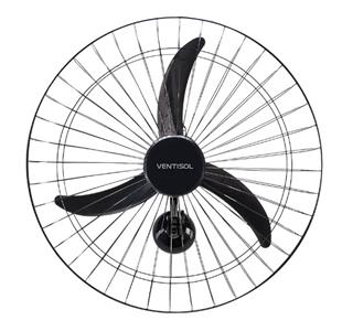 VENTILADOR DE PAREDE OSCILANTE VENTISOL NEW PREMIUM PRETO 127V