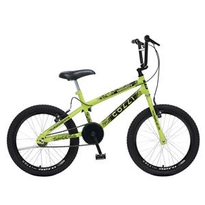 BICICLETA INFANTIL COLLI MAX BOY CROSS ARO 20 AMARELO NEON