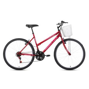 BICICLETA HOUSTON FOXER MAORI ARO 26 FM262S VERMELHO COM CESTA