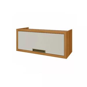 ARMARIO GELADEIRA 1 PORTA BASCULA NESHER IMPERATRIZ 80CM 100% MDF - FREIJO-OFF WHITE