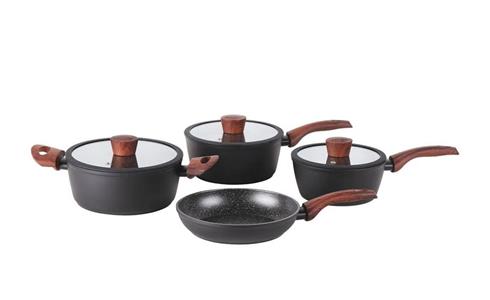 CONJUNTO PANELA BRINOX SIRIUS 4 PEÇAS COM INDUÇÃO PRETO
