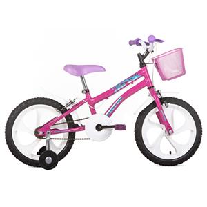 BICICLETA HOUSTON TINA ARO 16 TN161R ROSA COM CESTA